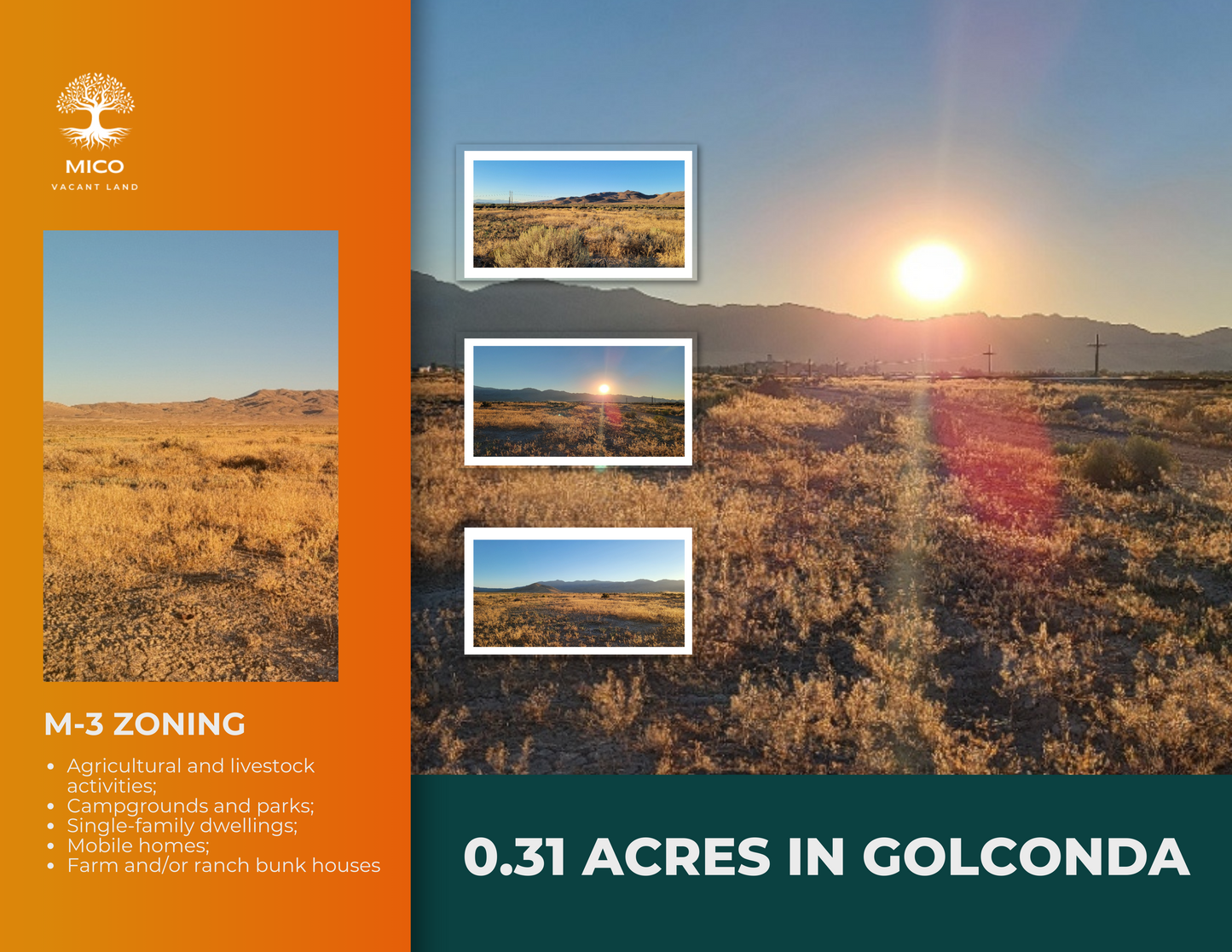 A 0.31 Acre Property with Gorgeous Views in Golconda, Nevada!