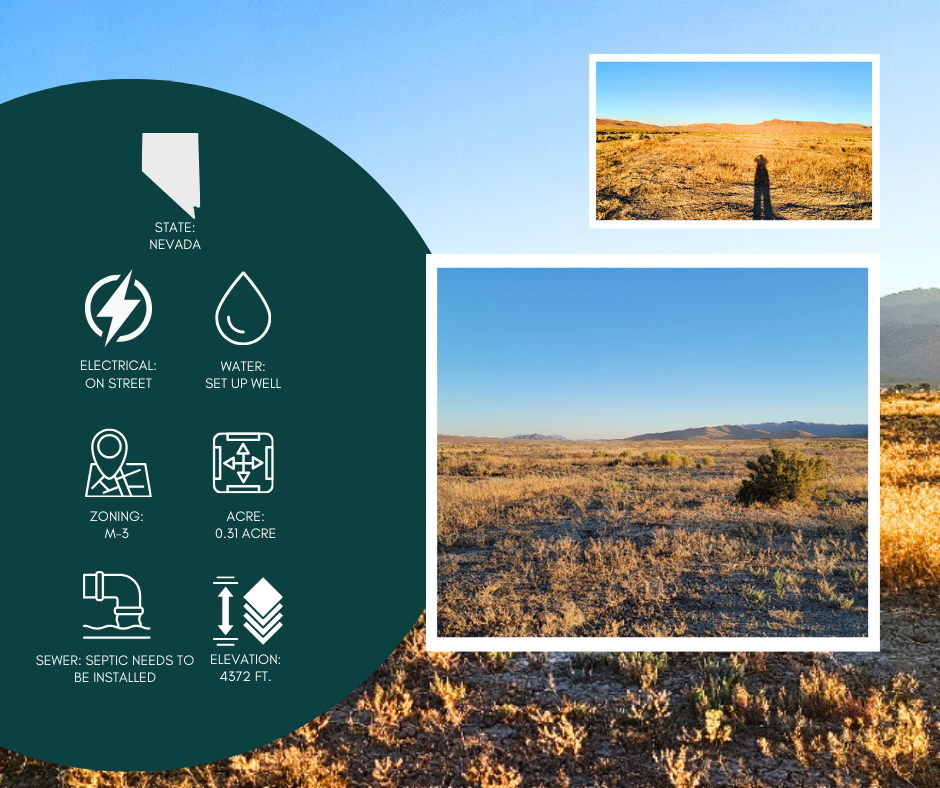 A 0.31 Acre Property with Gorgeous Views in Golconda, Nevada!