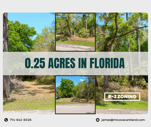 Exceptional 0.25 Acre Land with R-2 Zoning