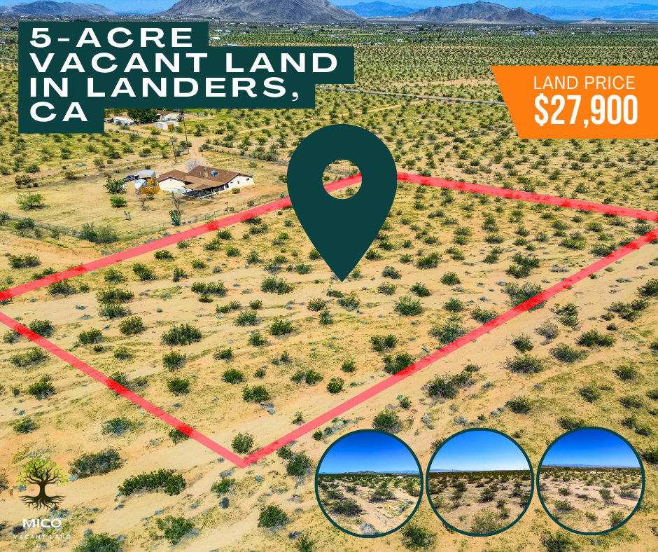 Build, Invest, Create: 5-acre Vacant Land Opportunity in Landers, CA!