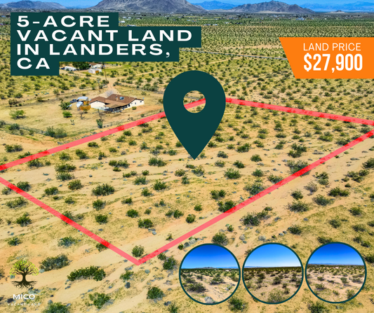 Build, Invest, Create: 5-acre Vacant Land Opportunity in Landers, CA!