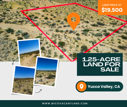 1.25-acre Land for Sale in Yucca Valley, CA!