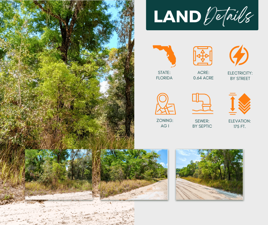 0.64 Acres in Pomona Park, FL!