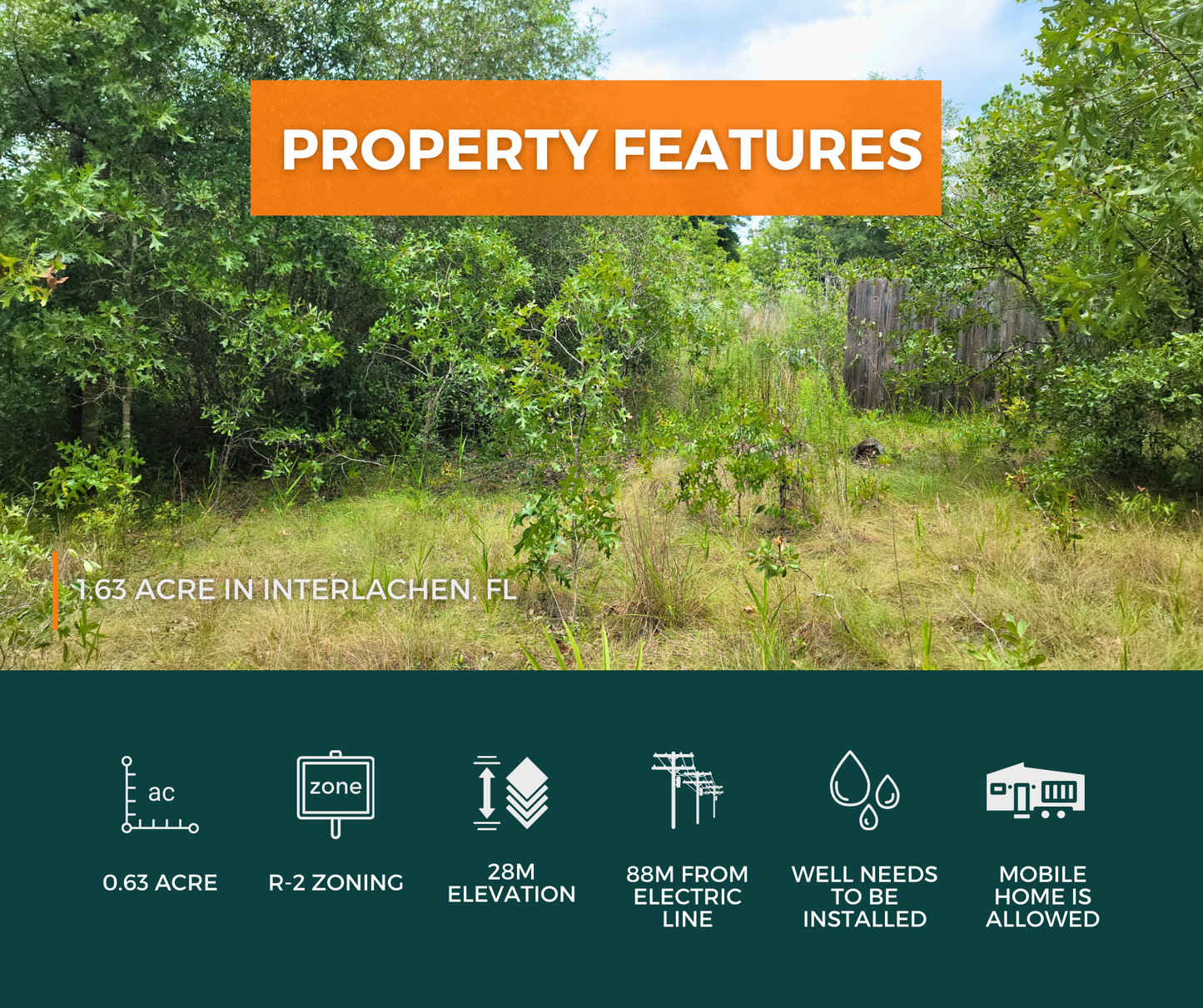 For Sale: Prime 1.63 Acre Property in Interlachen, FL