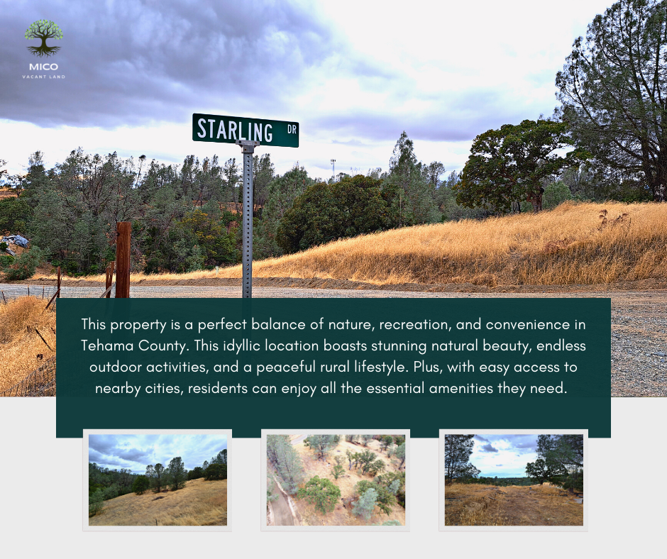 Invest Now: 2.83 Vacant Land in Tehama County