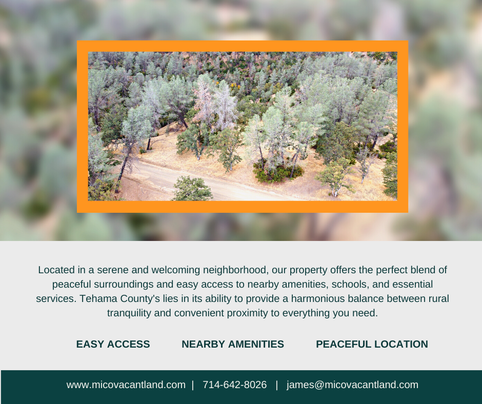 4.09 Acres Land For Sale in Tehama County