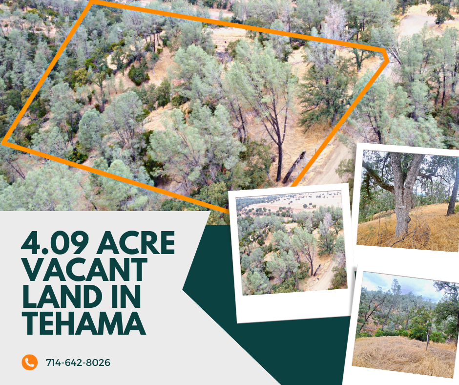 4.09 Acres Land For Sale in Tehama County