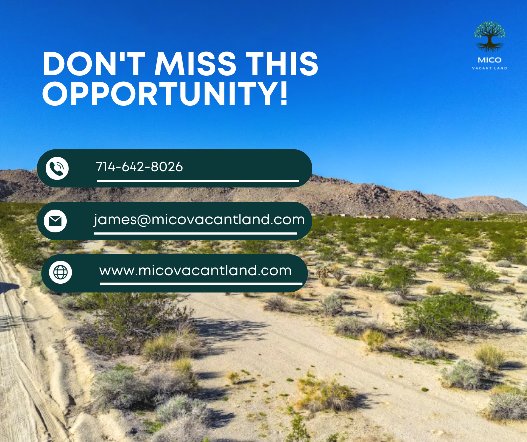 Invest in Your Future: 1.25-acre Vacant Land in 29 Palms, CA for Sale!