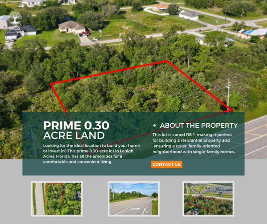 Prime 0.30 Acre Lot in Lehigh Acres, Florida