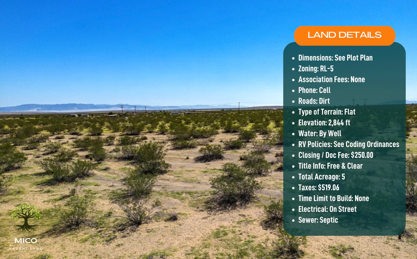 Build, Invest, Create: 5-acre Vacant Land Opportunity in Landers, CA!